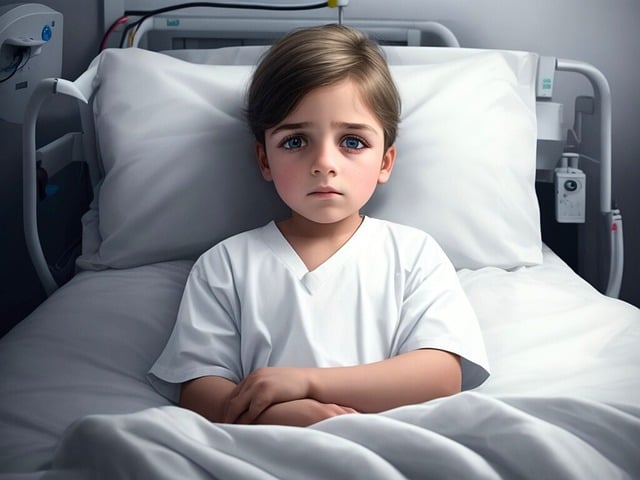 Enfant à l'hopital